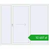 Pricing Sliding patio doors 2600x2200 mm PATIO DOOR REHAU BRILLANT DESIGN RAL 9016 Traffic white two-sided. Price: 10 656,64 zł
