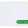 Pricing Sliding patio doors 2500x2200 mm PATIO DOOR REHAU SYNEGO RAL 9016 Traffic white two-sided. Price: 14 196.69 PLN