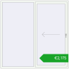 Pricing Sliding patio doors 2100x2100 mm PATIO DOOR REHAU BRILLANT DESIGN RAL 9016 Traffic white two-sided. Price: 2900,12 €
