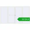 Ustalenie cen Przesuwane drzwi tarasowe 3750x2200 mm PATIO DOOR REHAU SYNEGO RAL 9016 Traffic white dwustronny. Cena: 24 124,20 zł