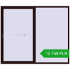 Pricing Sliding patio doors 2500x2100 mm PATIO DOOR REHAU BRILLANT DESIGN CHOCOLATE_BROWN two-sided. Price: 12 758.16 PLN