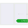 Ustalenie cen Przesuwane drzwi tarasowe 3000x2400 mm REHAU GENEO HST RAL 9016 Traffic white dwustronny. Cena: 6791,80 €