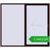 Pricing Sliding patio doors 2500x2200 mm PATIO DOOR REHAU BRILLANT DESIGN CHOCOLATE_BROWN two-sided. Price: 3 345.53 EUR