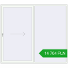 Pricing Sliding patio doors 2500x2200 mm PATIO DOOR REHAU SYNEGO RAL 9016 Traffic white two-sided. Price: 14 704.36 PLN