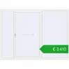 Pricing Sliding patio doors 3000x2200 mm PATIO DOOR REHAU BRILLANT DESIGN RAL 9016 Traffic white two-sided. Price: 3410,10 €