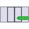 Pricing Sliding patio doors 4000x2200 mm PATIO DOOR REHAU BRILLANT DESIGN ANTHRACITE_GREY_STRUKTURAL two-sided. Price: 25 793.91 PLN
