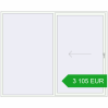 Pricing Sliding patio doors 2600x2100 mm REHAU SYNEGO SLIDE RAL 9016 Traffic white two-sided. Price: 3 104.8 EUR