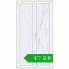 Pricing Balcony doors 1300x2400 mm BALCONY DOOR REHAU SYNEGO RAL 9016 Traffic white two-sided. Price: 876.92 EUR