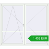 Pricing Balcony doors 2400x2100 mm BALCONY DOOR REHAU EURO 70 RAL 9016 Traffic white two-sided. Price: 1 432.2 EUR