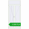 Pricing Balcony doors 1140x2600 mm BALCONY DOOR REHAU SYNEGO RAL 9016 Traffic white two-sided. Price: 3 099.47 PLN