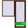 Ustalenie cen Drzwi balkonowe 1900x2200 mm BALCONY DOOR REHAU SYNEGO BLACK_CHERRY dwustronny. Cena: 738,81 €