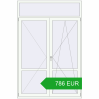 Pricing Balcony doors 1600x2400 mm BALCONY DOOR REHAU EURO 70 RAL 9016 Traffic white two-sided. Price: 785.68 EUR