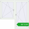 Pricing Balcony doors 2000x2005 mm BALCONY DOOR REHAU EURO 60 RAL 9016 Traffic white two-sided. Price: 667.48 EUR