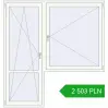 Pricing Balcony doors 2000x2100 mm BALCONY DOOR REHAU SYNEGO RAL 9016 Traffic white two-sided. Price: 2 502.97 PLN