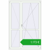 Ustalenie cen Drzwi balkonowe 1500x2300 mm BALCONY DOOR REHAU SYNEGO RAL 9016 Traffic white dwustronny. Cena: 1173,22 €