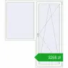 Pricing Balcony doors 1900x2200 mm BALCONY DOOR REHAU SYNEGO RAL 9016 Traffic white two-sided. Price: 3257,79 zł