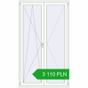 Pricing Balcony doors 1285x2210 mm BALCONY DOOR REHAU EURO 70 RAL 9016 Traffic white two-sided. Price: 3 110.4 PLN