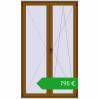Ustalenie cen Drzwi balkonowe 1400x2400 mm BALCONY DOOR REHAU SYNEGO GOLDEN OAK dwustronny. Cena: 795,13 €