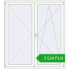 Pricing Balcony doors 1700x1900 mm BALCONY DOOR REHAU SYNEGO RAL 9016 Traffic white two-sided. Price: 3 534.1 PLN