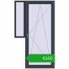 Ustalenie cen Drzwi balkonowe 1270x2140 mm BALCONY DOOR REHAU SYNEGO ANTHRACITE_GREY_STRUKTURAL dwustronny. Cena: 649,56 €