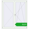 Pricing Balcony doors 1580x1790 mm BALCONY DOOR REHAU EURO 70 RAL 9016 Traffic white two-sided. Price: 609,07 €