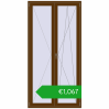 Pricing Balcony doors 1200x2400 mm BALCONY DOOR REHAU SYNEGO WALNUT two-sided. Price: 1066,88 €