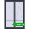 Pricing Balcony doors 1550x2200 mm BALCONY DOOR REHAU EURO 70 ANTHRACITE_GREY_STRUKTURAL two-sided. Price: 4 646.85 PLN