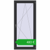 Pricing Balcony doors 900x2000 mm BALCONY DOOR REHAU EURO 70 ANTHRACITE_GREY_GLATT two-sided. Price: 479,59 €