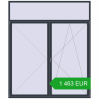 Pricing Balcony doors 2500x2950 mm BALCONY DOOR REHAU EURO 60 ANTHRACITE_GREY_STRUKTURAL two-sided. Price: 1 463.21 EUR