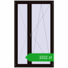 Ustalenie cen Drzwi balkonowe 1300x2200 mm BALCONY DOOR REHAU SYNEGO BLACK_BROWN dwustronny. Cena: 3332,07 zł