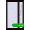 Ustalenie cen Drzwi balkonowe 1300x2100 mm BALCONY DOOR REHAU SYNEGO BLACK_BROWN dwustronny. Cena: 626,41 €
