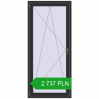Pricing Balcony doors 900x2000 mm BALCONY DOOR REHAU SYNEGO ANTHRACITE_GREY_GLATT two-sided. Price: 2 737.05 PLN