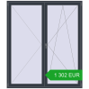 Ustalenie cen Drzwi balkonowe 1900x2200 mm BALCONY DOOR REHAU SYNEGO ANTHRACITE_GREY_STRUKTURAL dwustronny. Cena: 1 302.33 EUR