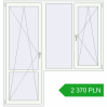 Ustalenie cen Drzwi balkonowe 2000x2100 mm BALCONY DOOR REHAU EURO 70 RAL 9016 Traffic white dwustronny. Cena: 2 369.65 PLN