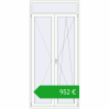 Pricing Balcony doors 1200x2600 mm BALCONY DOOR REHAU SYNEGO RAL 9016 Traffic white two-sided. Price: 951,74 €