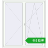 Pricing Balcony doors 2000x2200 mm BALCONY DOOR REHAU EURO 70 RAL 9016 Traffic white two-sided. Price: 861.52 EUR