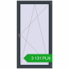 Pricing Balcony doors 1100x2100 mm BALCONY DOOR REHAU SYNEGO ANTHRACITE_GREY_STRUKTURAL two-sided. Price: 3 130.87 PLN