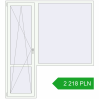 Pricing Balcony doors 2000x2200 mm BALCONY DOOR REHAU EURO 70 RAL 9016 Traffic white two-sided. Price: 2 218.03 PLN