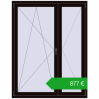 Ustalenie cen Drzwi balkonowe 1400x1800 mm BALCONY DOOR REHAU SYNEGO BLACK_BROWN dwustronny. Cena: 877,37 €
