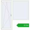 Pricing Drzwi balkonowe 2000x2100 mm BALCONY DOOR REHAU EURO 70 RAL 9016 Traffic white dwustronny. Price: 514,41 €