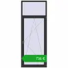 Ustalenie cen Drzwi balkonowe 1000x2600 mm BALCONY DOOR REHAU EURO 70 BLACK_STRUCTURAL dwustronny. Cena: 735,71 €