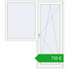 Pricing Balcony doors 1760x2050 mm BALCONY DOOR REHAU EURO 70 RAL 9016 Traffic white two-sided. Price: 735,10 €