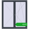 Ustalenie cen Drzwi balkonowe 1700x1900 mm BALCONY DOOR REHAU SYNEGO ANTHRACITE_GREY_STRUKTURAL dwustronny. Cena: 875,40 €