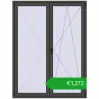Pricing Balcony doors 1600x2100 mm BALCONY DOOR REHAU SYNEGO BASALT_GREY two-sided. Price: 1272,04 €