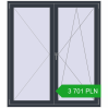 Pricing Balcony doors 1580x1790 mm BALCONY DOOR REHAU EURO 70 ANTHRACITE_GREY_STRUKTURAL two-sided. Price: 3 701.28 PLN