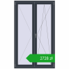 Pricing Drzwi balkonowe 1200x2000 mm BALCONY DOOR REHAU EURO 70 ANTHRACITE_GREY_STRUKTURAL dwustronny. Price: 2727,76 zł