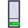 Pricing Balcony doors 930x2100 mm BALCONY DOOR REHAU EURO 60 ANTHRACITE_GREY_STRUKTURAL two-sided. Price: 495.4 EUR
