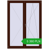 Pricing Balcony doors 1500x2100 mm BALCONY DOOR REHAU EURO 70 BLACK_CHERRY two-sided. Price: 5 390.04 PLN
