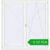 Pricing Balcony doors 2100x2200 mm BALCONY DOOR REHAU SYNEGO RAL 9016 Traffic white two-sided. Price: 6 121.22 PLN