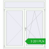 Pricing Balcony doors 1550x1770 mm BALCONY DOOR REHAU SYNEGO RAL 9016 Traffic white two-sided. Price: 3 201.37 PLN